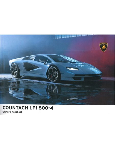 2021 LAMBORGHINI COUNTACH LPI 800-4 BETRIEBSANLEITUNG ENGLISCH