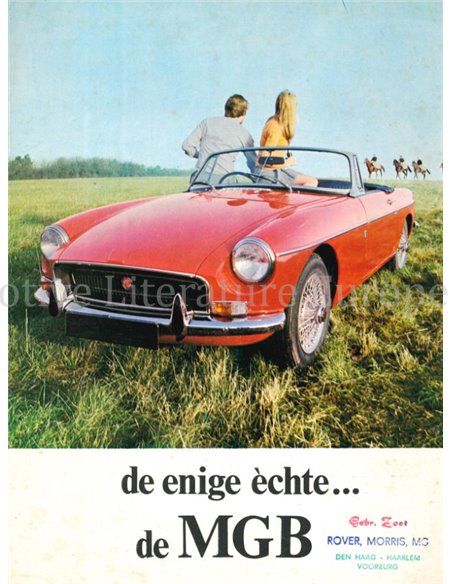 1971 MG MGB BROCHURE NEDERLANDS