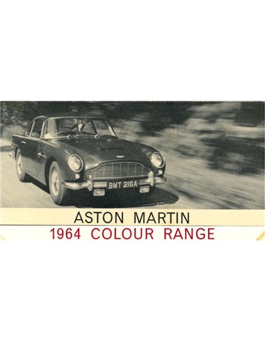 1964 ASTON MARTIN KLEUREN RANGE BROCHURE