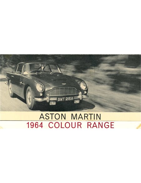 1964 ASTON MARTIN COLOUR RANGE BROCHURE