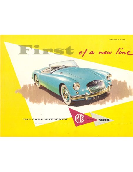 1955 MG MGA BROCHURE ENGLISH