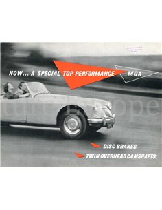 1958 MG MGA BROCHURE ENGLISH
