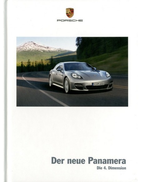 2009 PORSCHE PANAMERA HARDCOVER PROSPEKT DEUTSCH