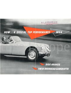 1958 MG MGA BROCHURE ENGELS