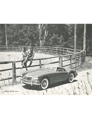 1962 MG MGA 1600 MKII DATENBLATT ENGLISCH