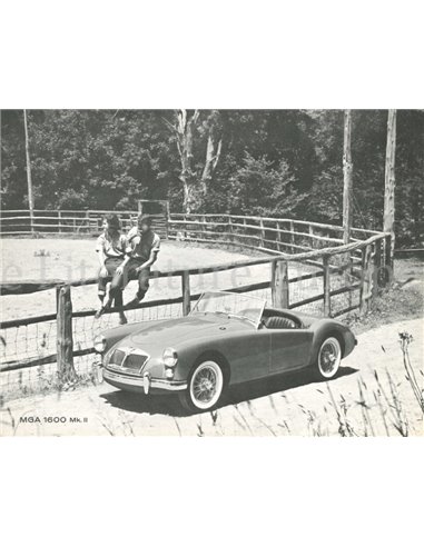 1962 MG MGA 1600 MKII LEAFLET ENGELS 