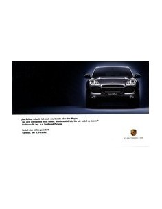 2003 PORSCHE CAYENNE MEDIA PACK BROCHURE & VIDEO DUITS