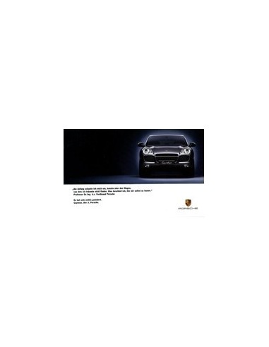 2003 PORSCHE CAYENNE MEDIA PACK BROCHURE & VIDEO DUITS