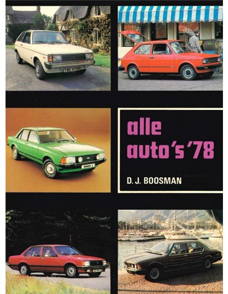 1978 ALLE AUTO'S YEARBOOK DUTCH