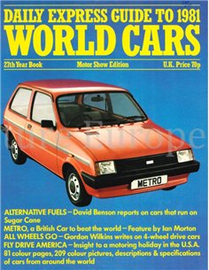 1981 GUIDE TO WORLD CARS JAHRBUCH ENGLISCH