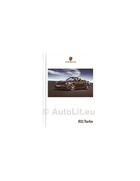 2008 PORSCHE 911 TURBO HARDCOVER BROCHURE DUITS