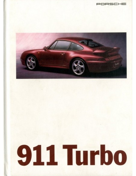 1995 PORSCHE 911 TURBO HARDCOVER BROCHURE ENGELS USA