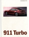 1995 PORSCHE 911 TURBO HARDCOVER BROCHURE ENGELS USA