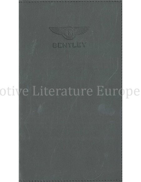 2018 BENTLEY MULSANNE OWNERS MANUAL ENGLISH
