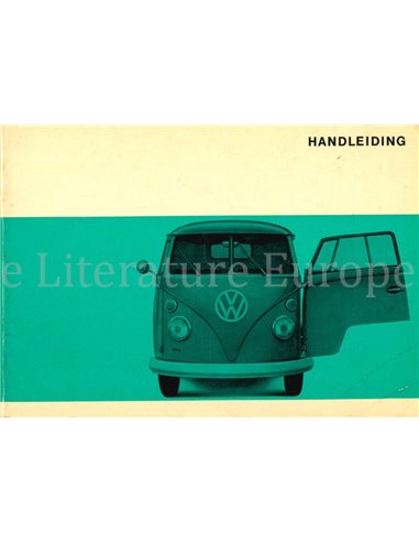 1966 VOLKSWAGEN T1 TRANSPORTER BETRIEBSANLEITUNG NIEDERLÄNDISCH