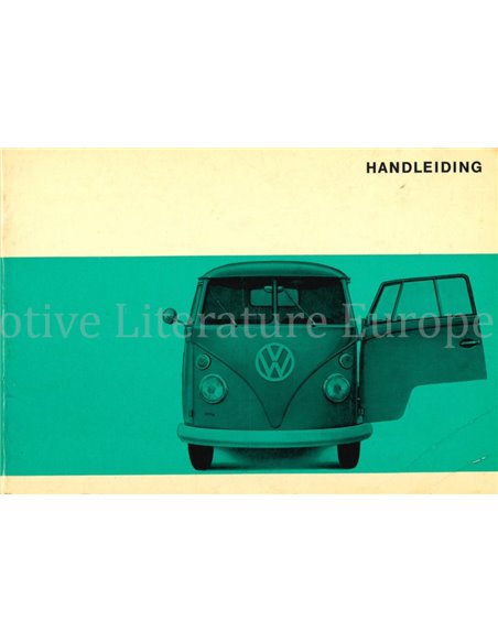 1966 VOLKSWAGEN T1 TRANSPORTER BETRIEBSANLEITUNG NIEDERLÄNDISCH