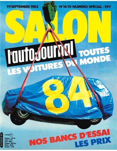 1983 L'AUTO JOURNAL YEARBOOK (SALON EDITION) 14/15 FRENCH
