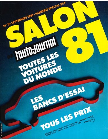 1981 L'AUTO JOURNAL YEARBOOK (SALON EDITION) 14/15 FRENCH