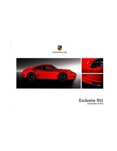 2011 PORSCHE 911 EXCLUSIVE HARDCOVER BROCHURE DUITS