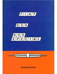 1969 FIAT 850 | SPECIAL OWNERS MANUAL DUTCH