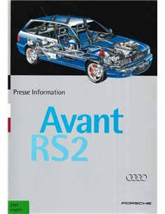 1994 AUDI RS2 AVANT PRESSKIT ENGLISH
