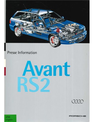 1994 AUDI RS2 AVANT PRESSKIT ENGLISH