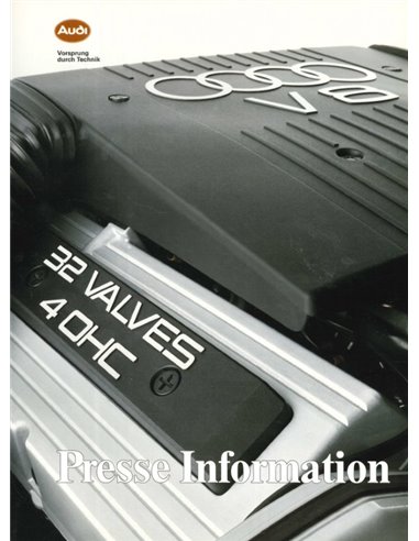 1988 AUDI V8 QUATTRO PRESSKIT ENGLISH