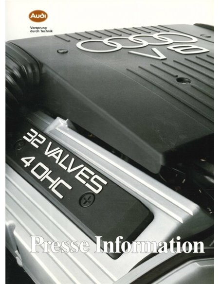 1988 AUDI V8 QUATTRO PRESSKIT ENGLISH