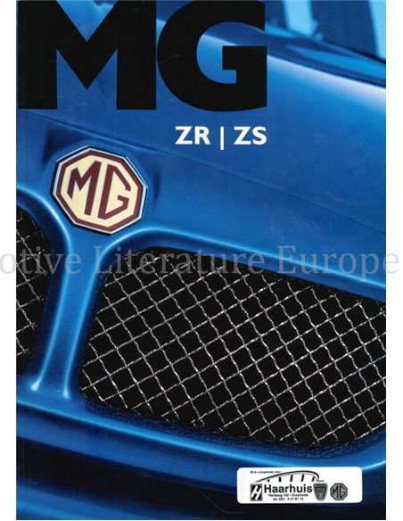 2003 MG ZR | ZS BROCHURE DUTCH