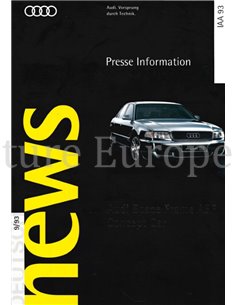 1993 AUDI ASF PRESSEMAPPE DEUTSCH