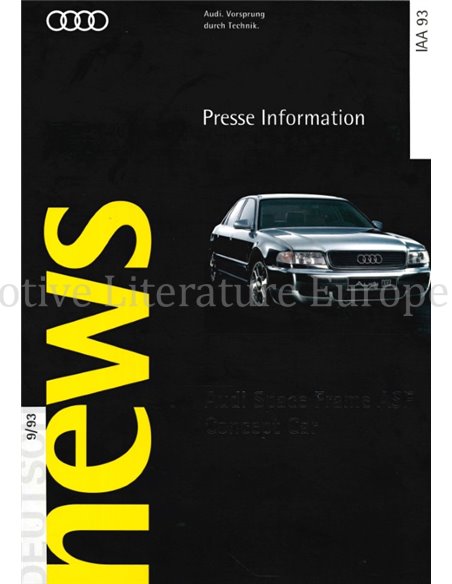 1993 AUDI ASF PRESSKIT GERMAN