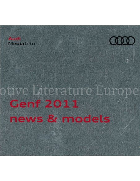 2011 AUDI GENÈVE PERSMAP DUITS 