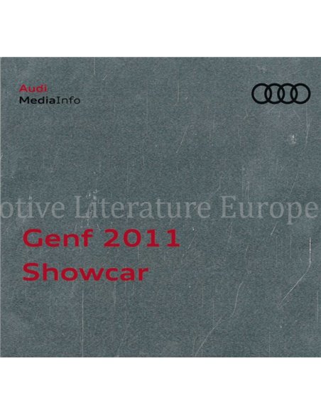 2011 AUDI GENÈVE PERSMAP DUITS 