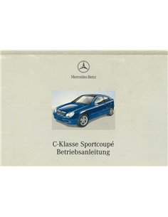2001 MERCEDES BENZ C KLASSE SPORTCOUPE HARDCOVER INSTRUCTIEBOEKJE DUITS