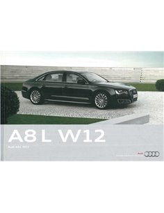 2010 AUDI A8 L W12 HARDCOVER PROSPEKT SPANISCH