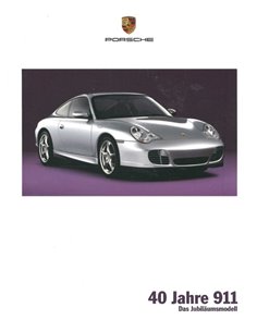 2004 PORSCHE 911 CARRERA 40 YEARS BROCHURE GERMAN
