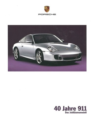 2004 PORSCHE 911 CARRERA 40 JAAR BROCHURE DUITS