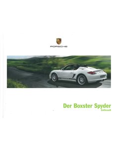 2011 PORSCHE BOXSTER SPYDER HARDCOVER PROSPEKT DEUTSCH