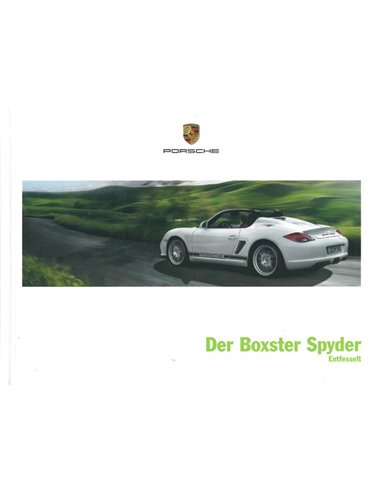 2011 PORSCHE BOXSTER SPYDER HARDCOVER PROSPEKT DEUTSCH