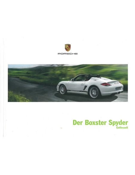 2011 PORSCHE BOXSTER SPYDER HARDCOVER PROSPEKT DEUTSCH