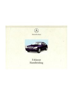 1999 MERCEDES BENZ S KLASSE INSTRUCTIEBOEKJE NEDERLANDS