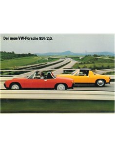 1969 PORSCHE 914 BROCHURE DUITS