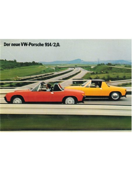 1969 PORSCHE 914 BROCHURE GERMAN