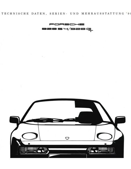 1990 PORSCHE 928 S4 | GT BROCHURE GERMAN