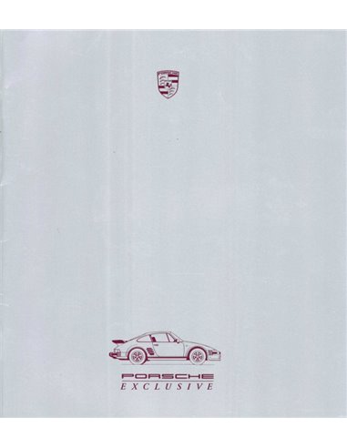 1987 PORSCHE EXCLUSIVE HARCBACK BROCHURE GERMAN | ENGLISH