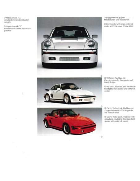 1987 PORSCHE EXCLUSIVE HARDCOVER PROSPEKT DEUTSCH | ENGLISCH