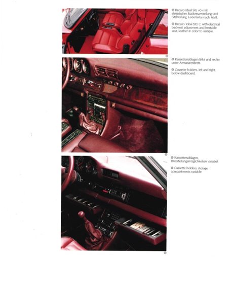1987 PORSCHE EXCLUSIVE HARCBACK BROCHURE GERMAN | ENGLISH