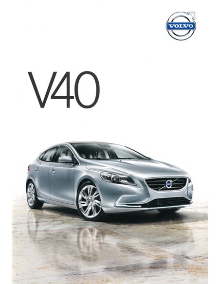 2013 VOLVO V40 PROSPEKT NIEDERLÄNDISCH