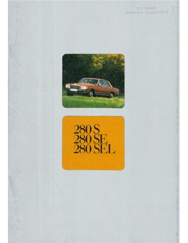 1975 MERCEDES BENZ S KLASSE PROSPEKT NIEDERLÄNDISCH