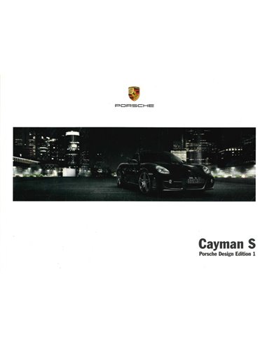 2007 PORSCHE CAYMAN S PORSCHE DESIGN EDITION 1 PROSPEKT ENGLISCH (VS)